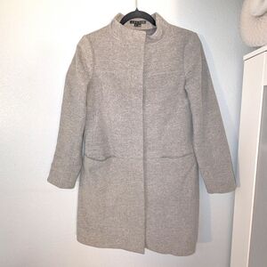 Theory Wool Angora Gray Coat Small